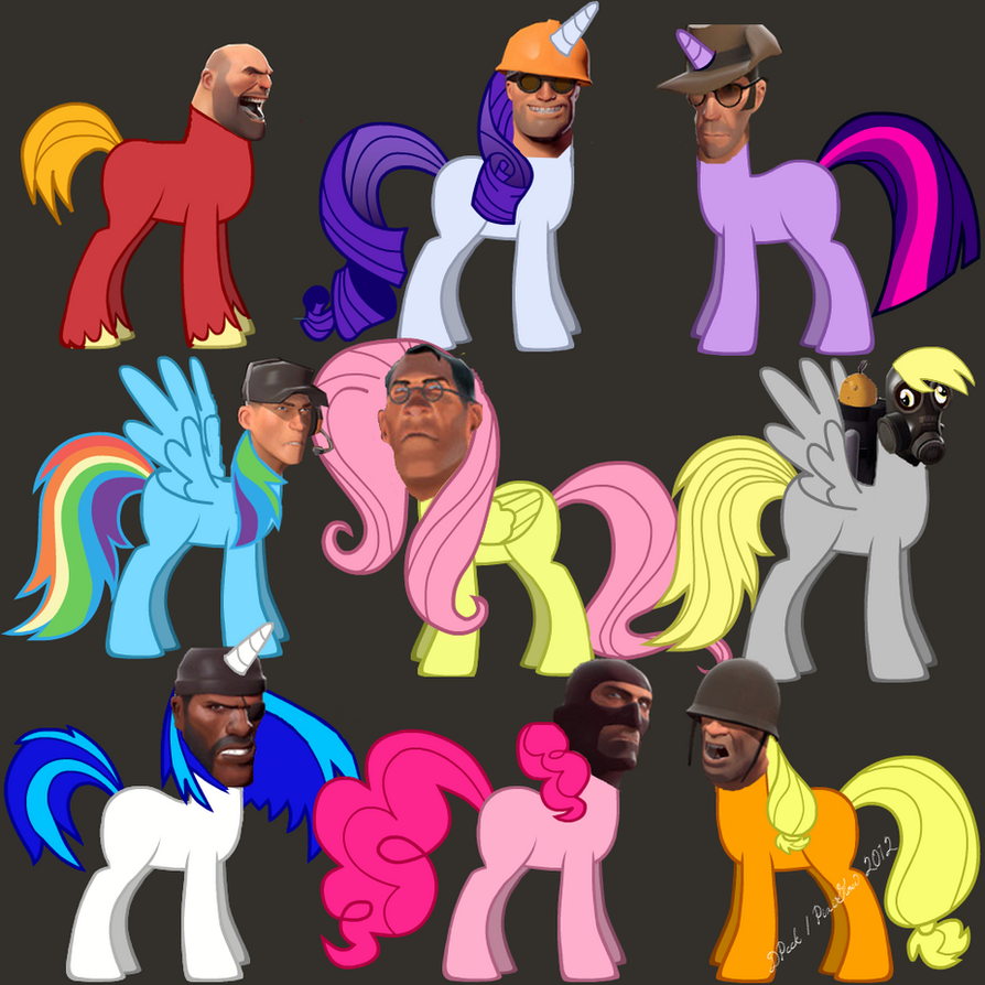 Pony 2d. Тф2 МЛП. Tf2 MLP. Team Fortress 2 Pony. My little Pony Team Fortress 2.