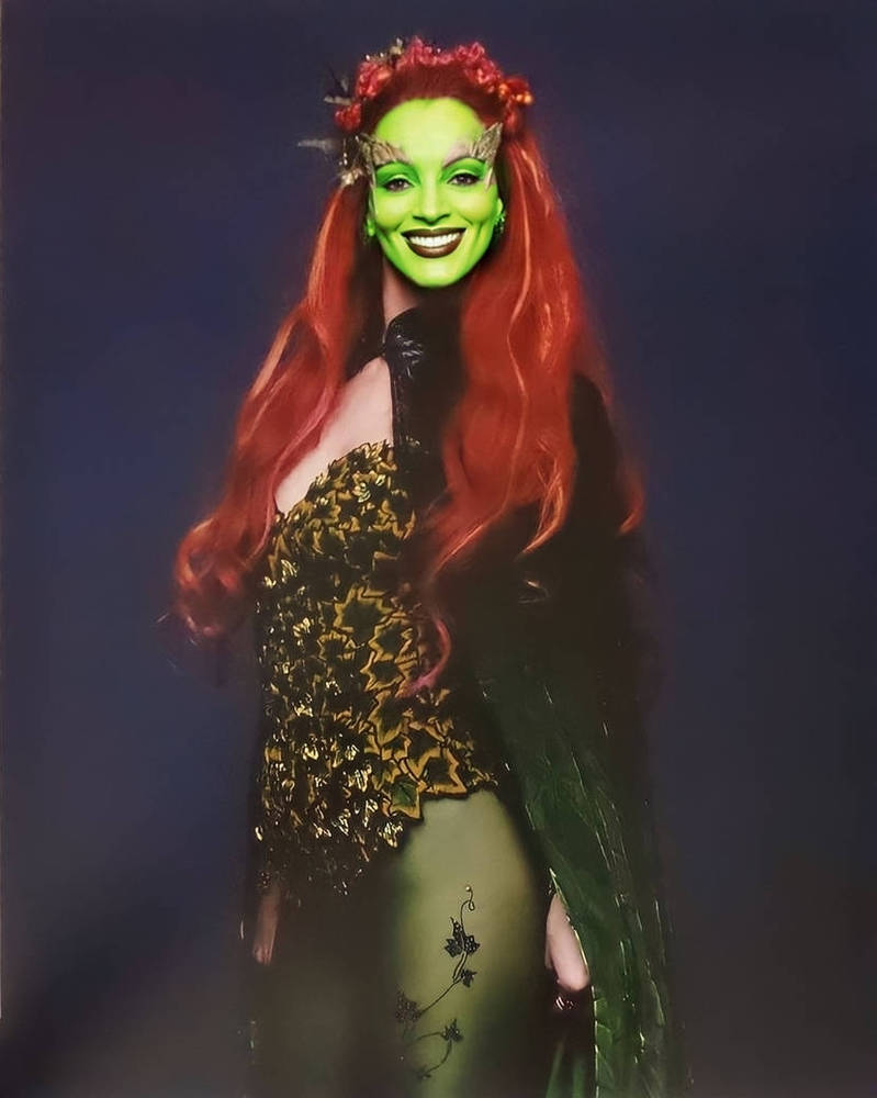 Uma Thurman as Poison Ivy Masked by SmylexQueen on DeviantArt