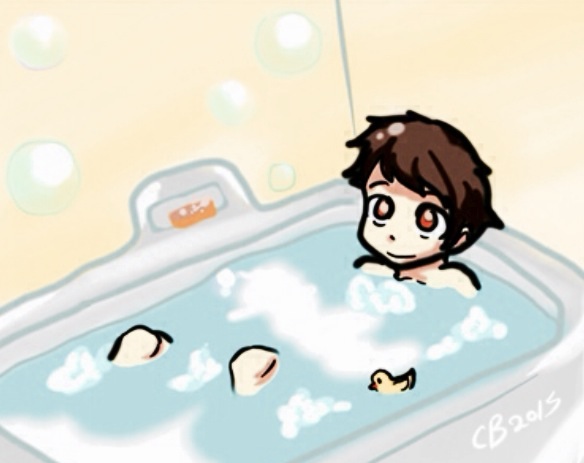 Little Ghost bath time - P.I.E