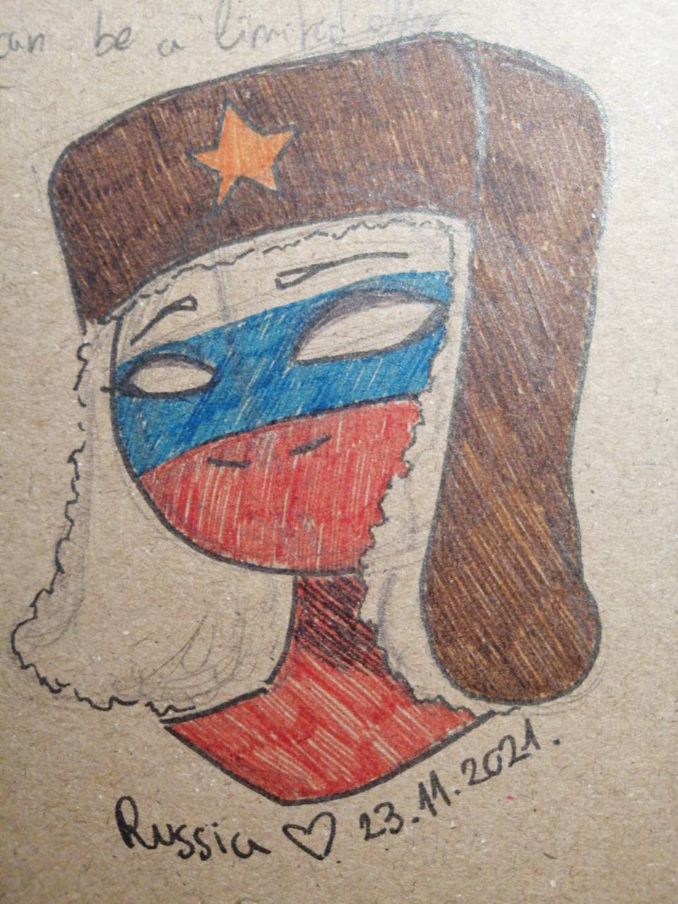 How to draw Countryhumans Russia 