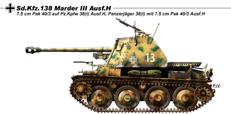 Sd Kfz 138 Marder III Ausf H