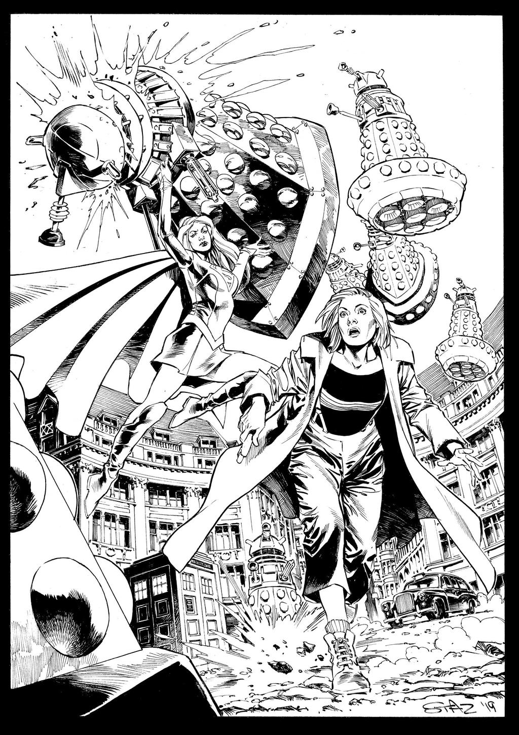 Dr Who and Supergirl vs The Daleks