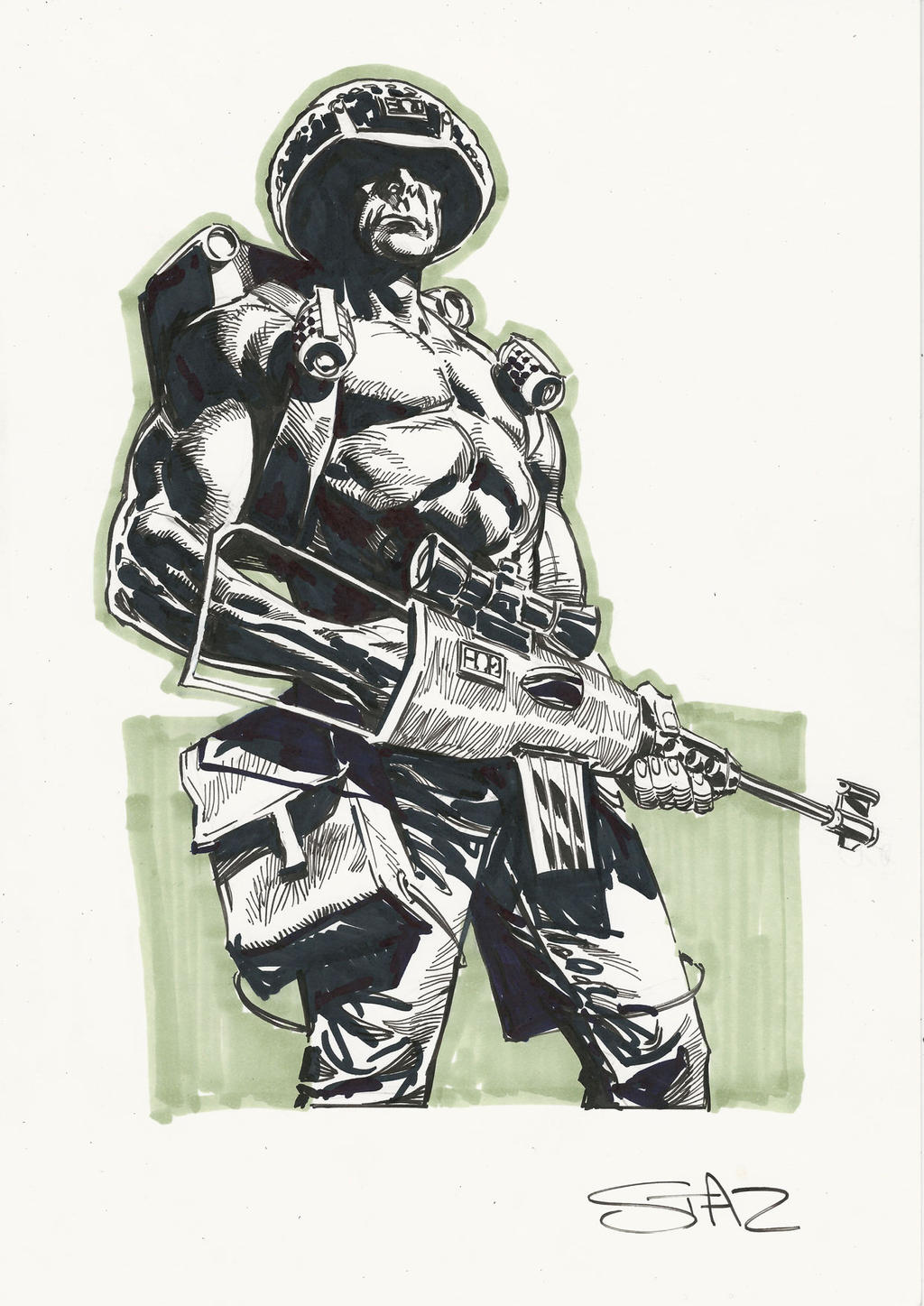 Rogue Trooper. Convention sketch