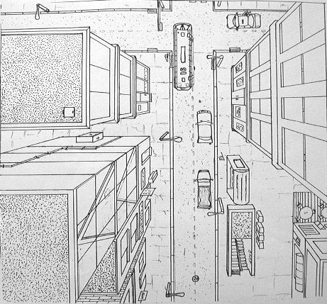 one point perspective