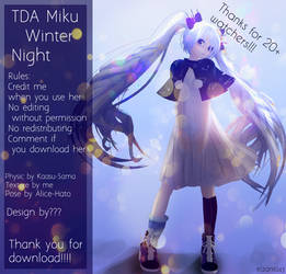 MMD TDA Miku Night Winter---DOWNLOAD!!!