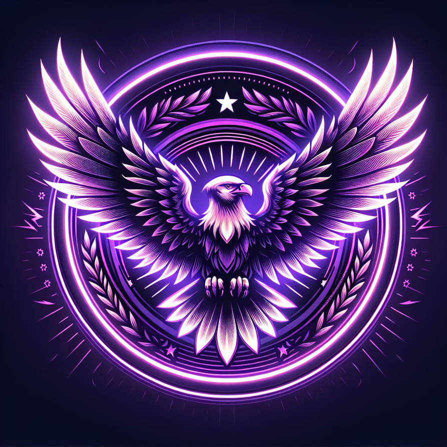 Purple Rhinestone Eagle purple eagle emblem by Sylverwolf77 on DeviantArt