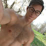 Shirtless Selfie with Glasses