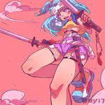 Katana girl by Ony-b