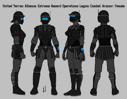 Female Legionnaire Combat Armour 360 view