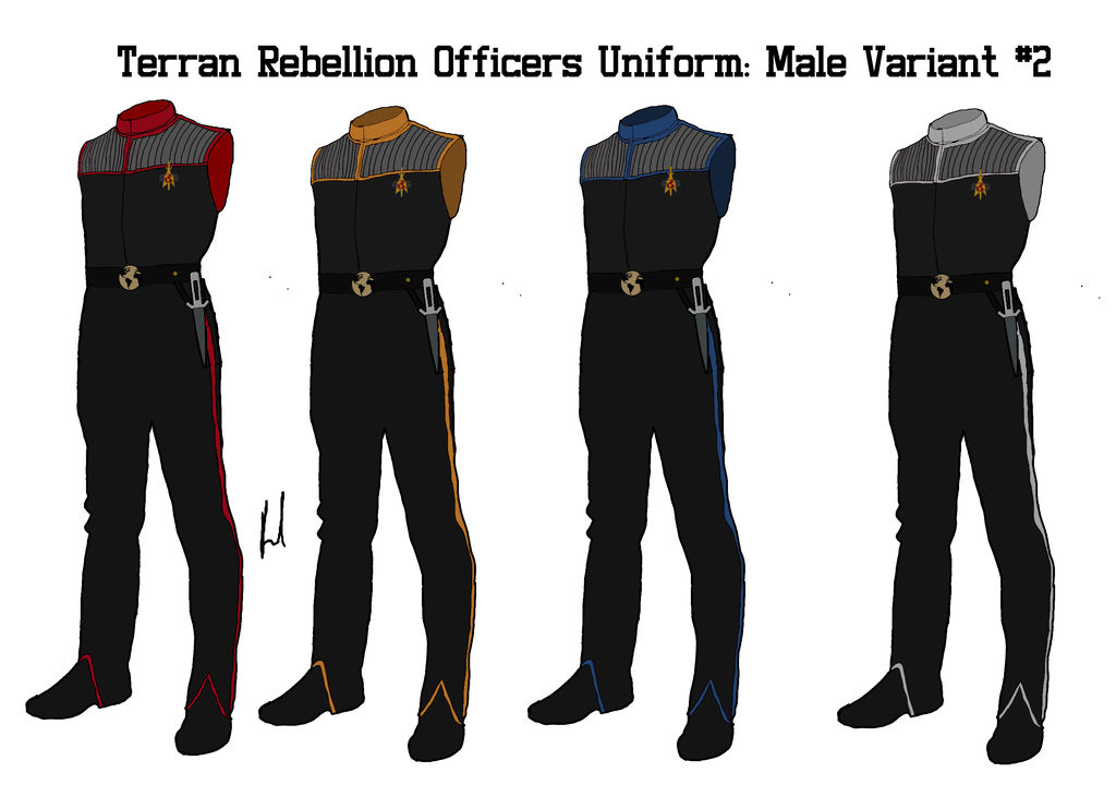 Terran Rebellion Officers Uniform Variant 2 Male by docwinter on DeviantArt