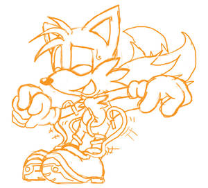 COMMISSION: Tails Laces Tickle