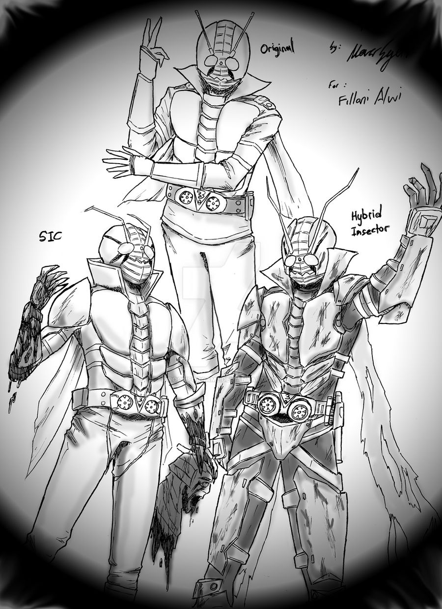 Kamen Rider V3 : 3 version of V3 by roomforgame on DeviantArt