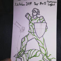 Inktober2019 Day 14, 15: Overgrown, Legend