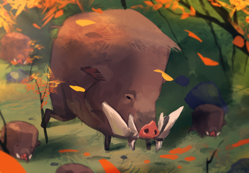 Spitpaint boar