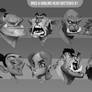 Orc and Goblin head sketches #1