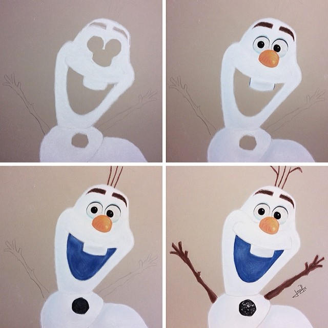 Olaf Rearranges Olaf process by joanponsart on DeviantArt