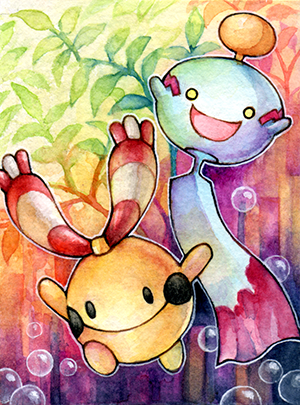 ACEO No. 89 - Chingling and Chimecho