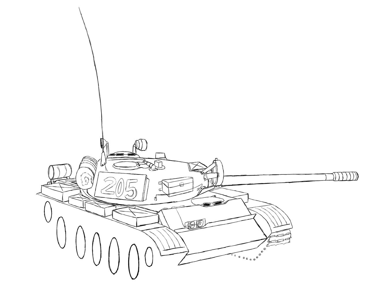 T55 Drawing T-55A drawign by le-sandwhich on DeviantArt