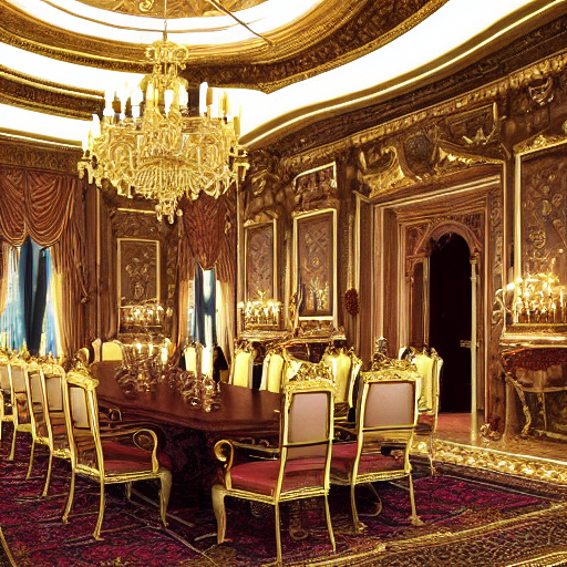 Royal dining room by zoruagalaxy on DeviantArt