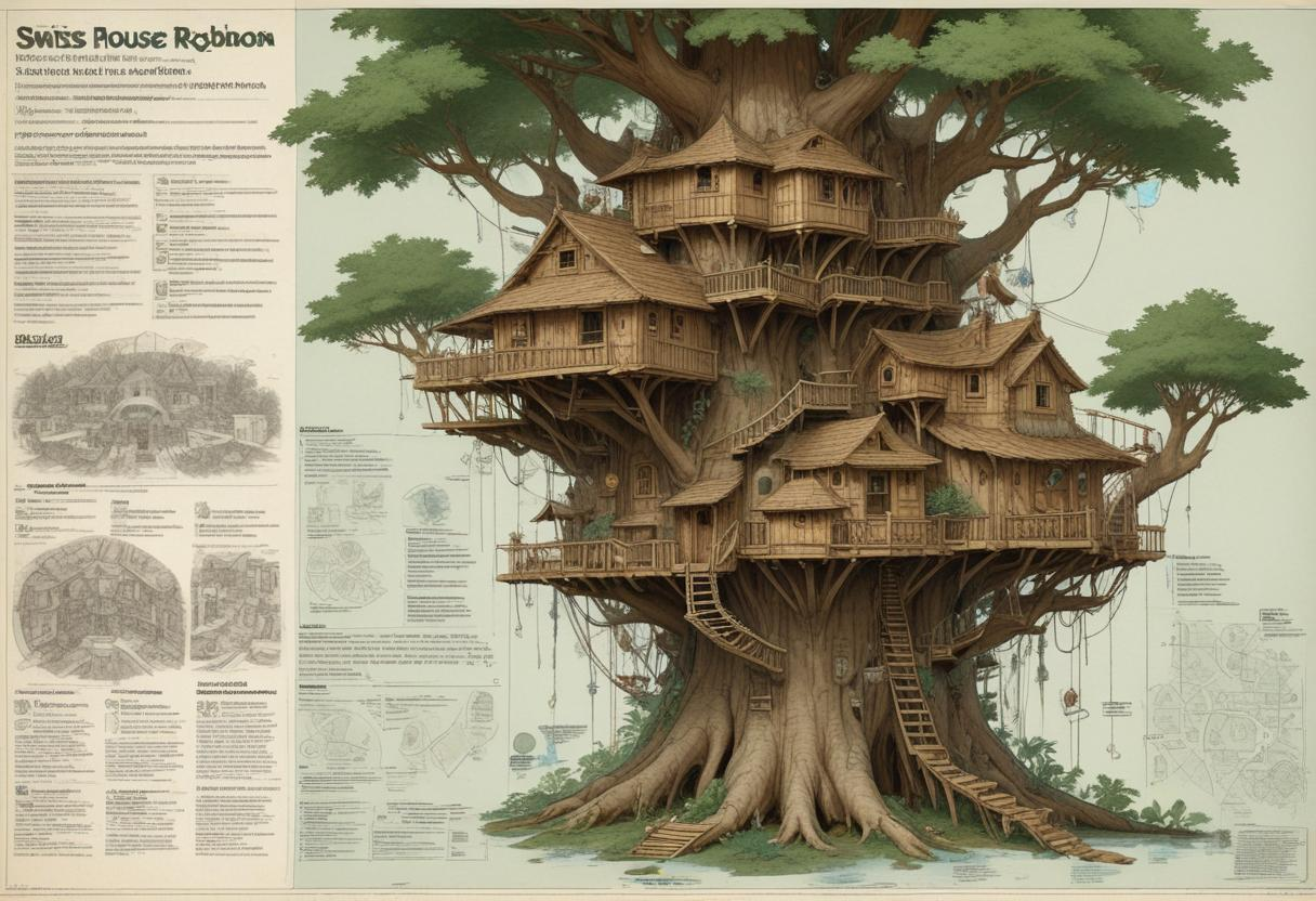 Treehouse Visualization Tree house infographic by NeverEndingFable on DeviantArt