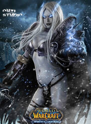 World WarCraft Lich King - female version cosplay