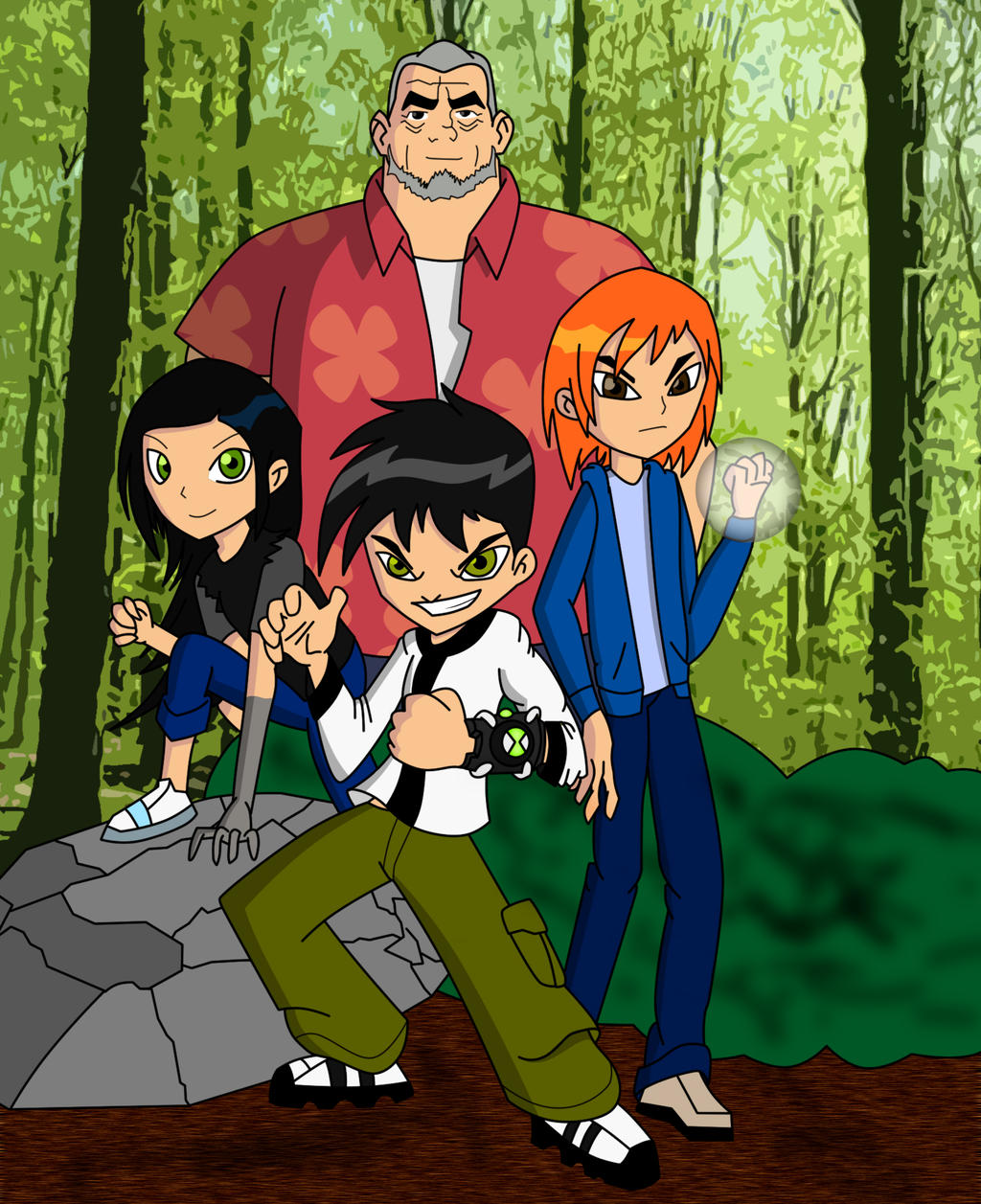 Ben 10 AD: Max and the kids