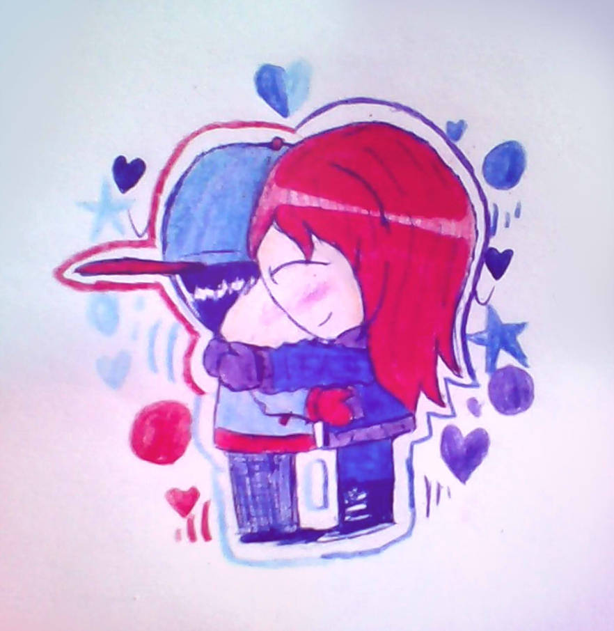 Hug Rebuffed Revin: Both hug by Eliza-Cute-SP on DeviantArt