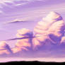 marshmallow clouds