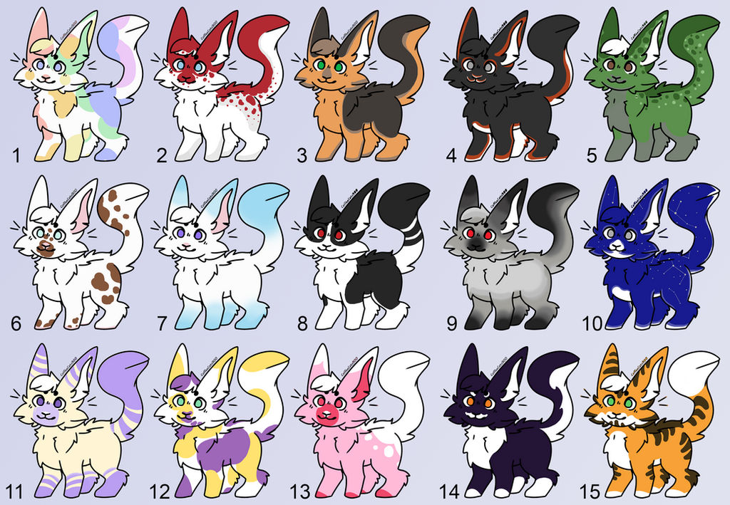 Cabbit Adoptables (Open 13/15) by thefoxyassassin on DeviantArt