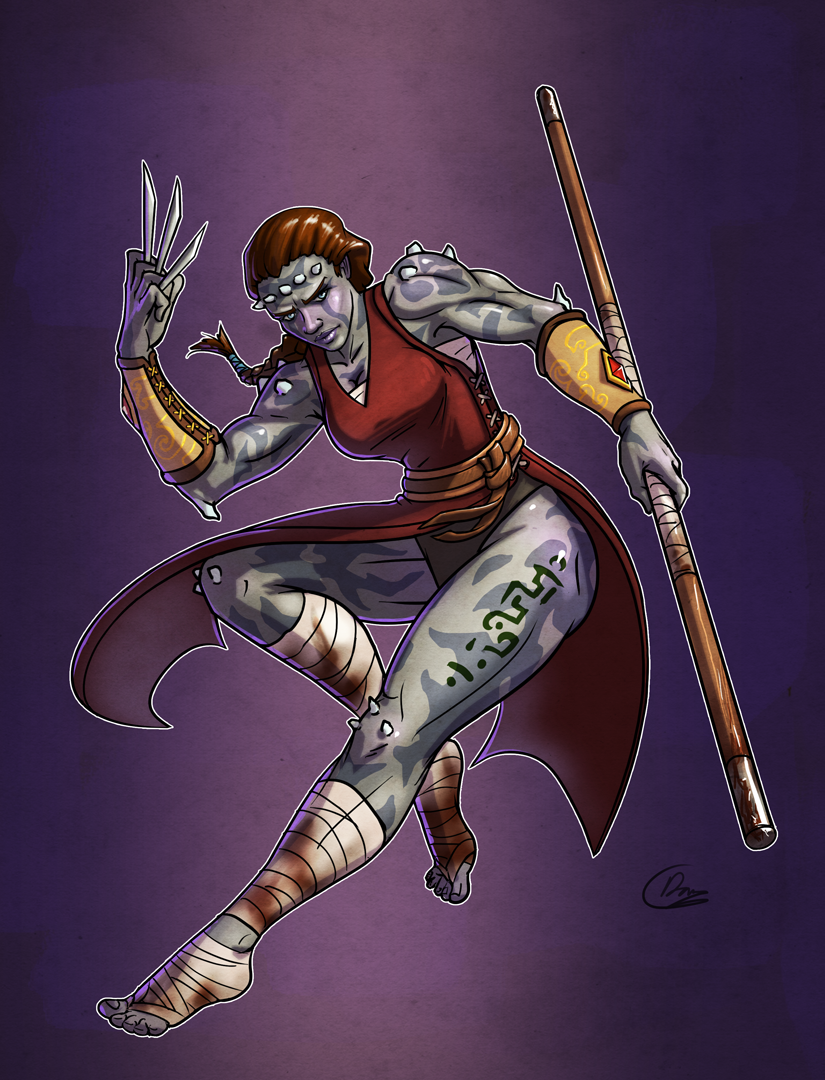 images Female Goliath Cleric kuevali goliath monk by oni tier on