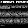 Very Important Channel Update
