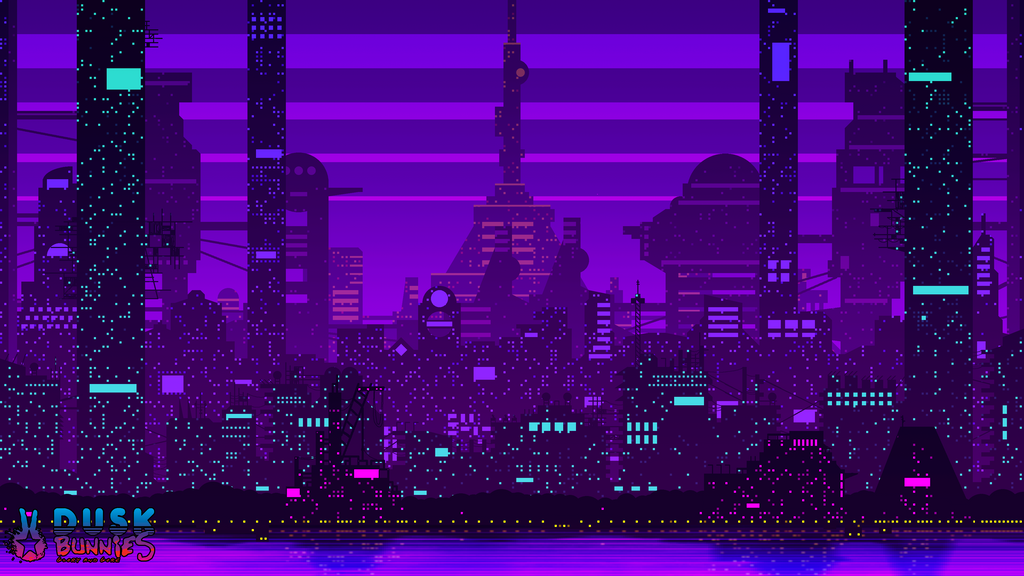 Фиолетовый пиксели. Пиксельный город. Фиолетовый город пиксельный. Пиксельный город будущего. Неоновый пиксель арт.