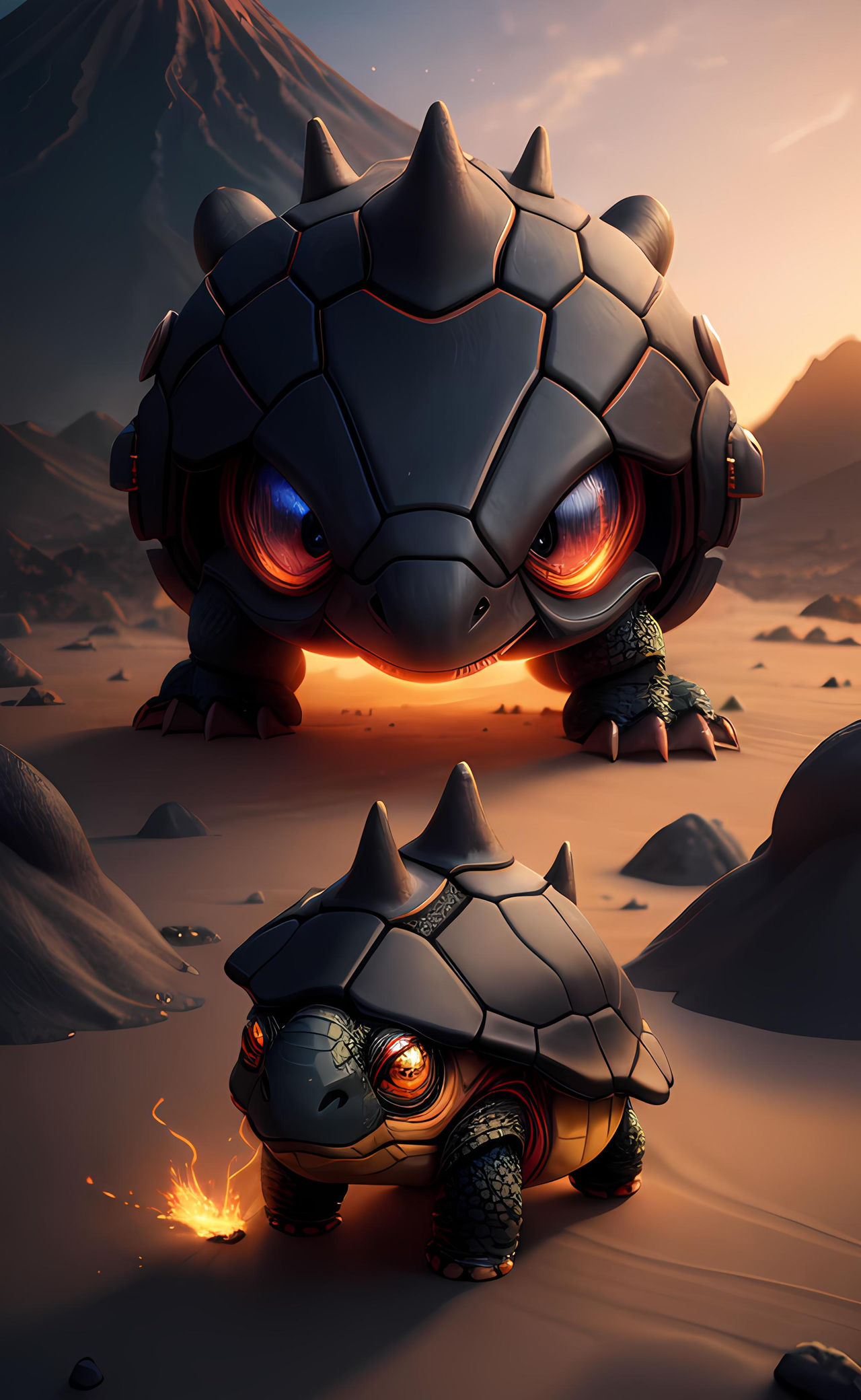 Lava Turtles (AI) by Panlala on DeviantArt