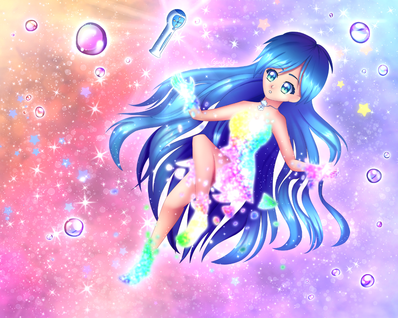 Mermaid Melody Hanon Idol mermaid form by Umbrella6661 on DeviantArt