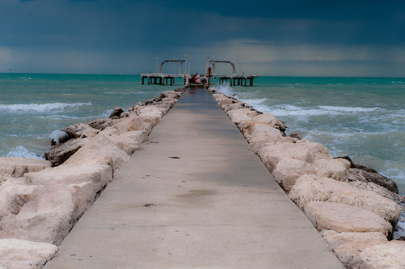 Stormy May day on the Lido