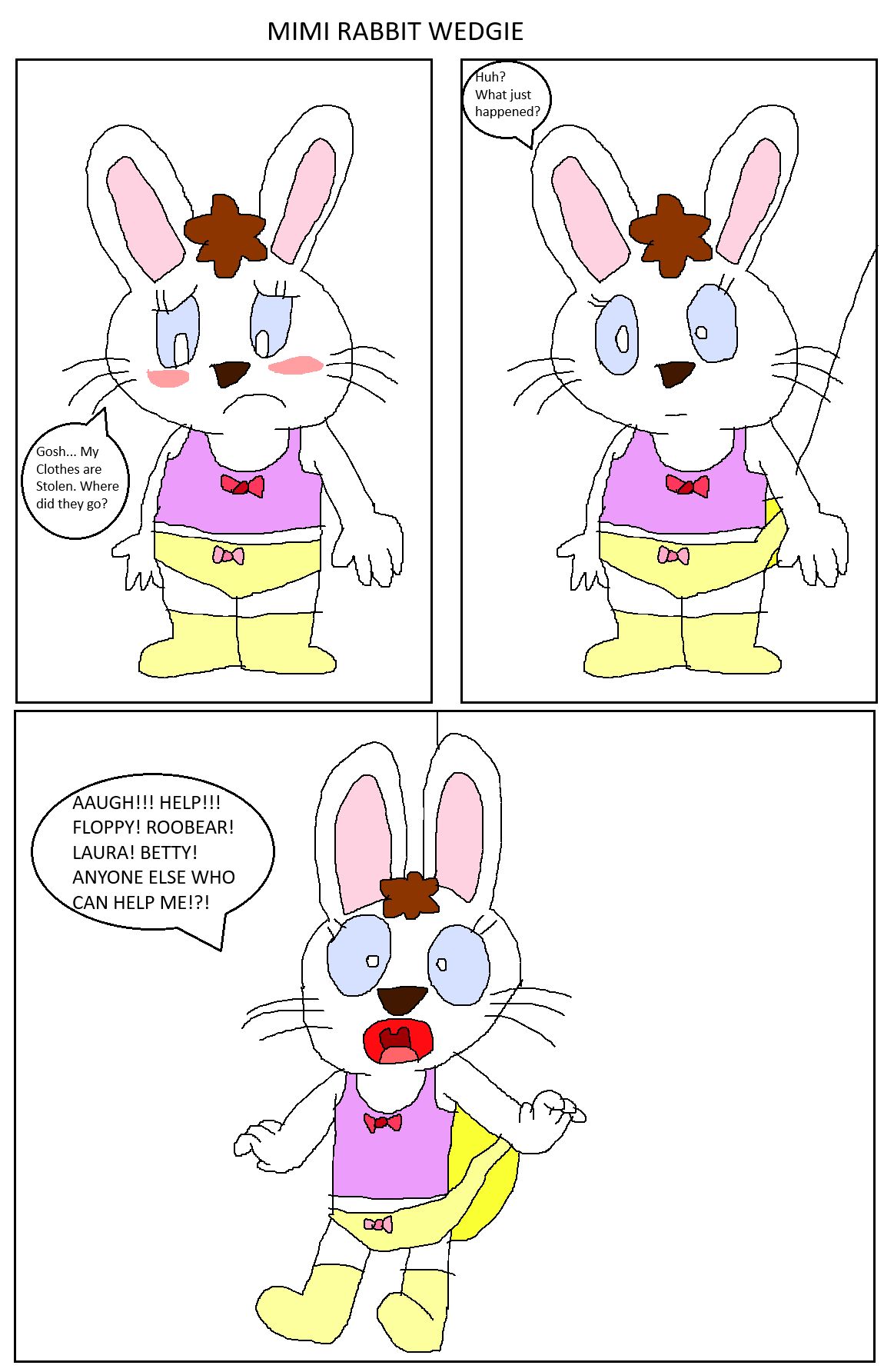 Deviantart Mini Rabbit RQ - Mimi Rabbit Wedgie by NewburyportToon2022 on DeviantArt
