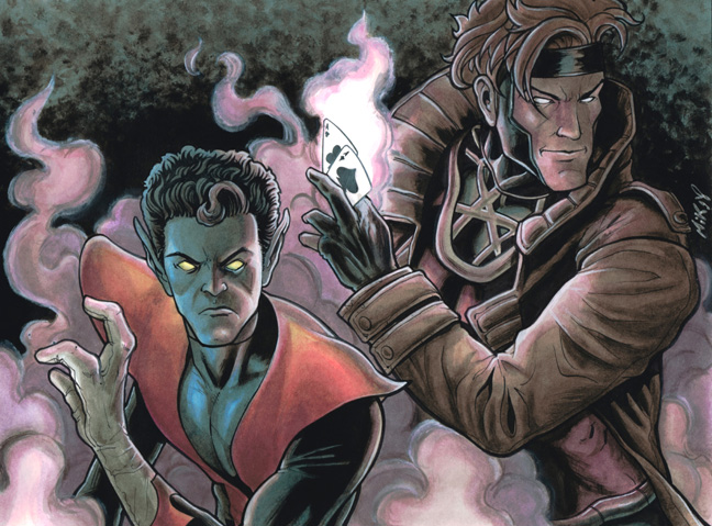 Nightcrawler and Gambit