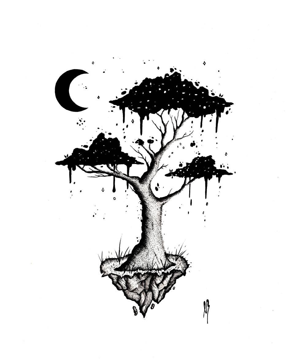 Inked Tree. by VasilisLam on DeviantArt