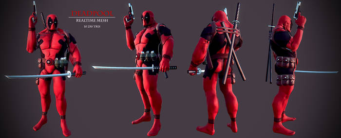 DeadPool Low Poly