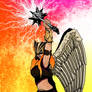 Hawkgirl - lightning mace