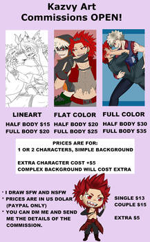 COMMISSIONS INFO - OPEN