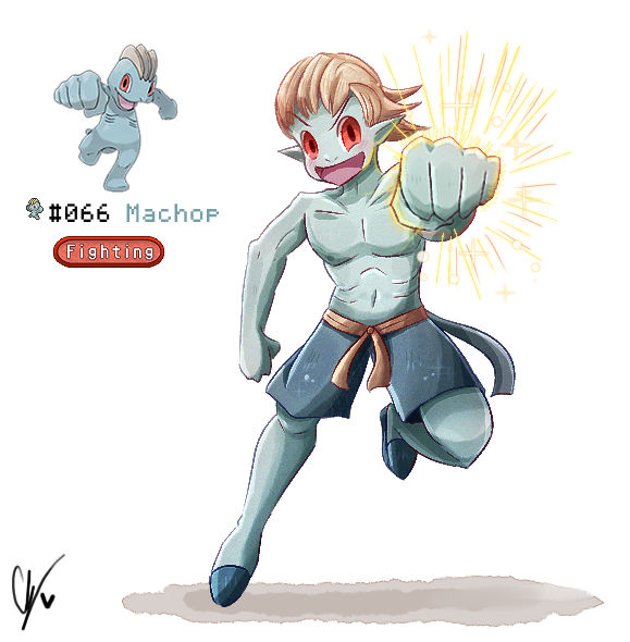 066. Machop by iingo on DeviantArt