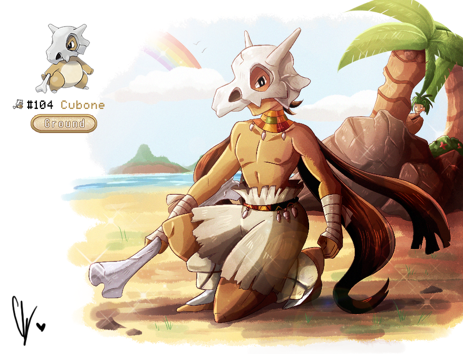 Cubone Reference 104. Cubone by iingo on DeviantArt