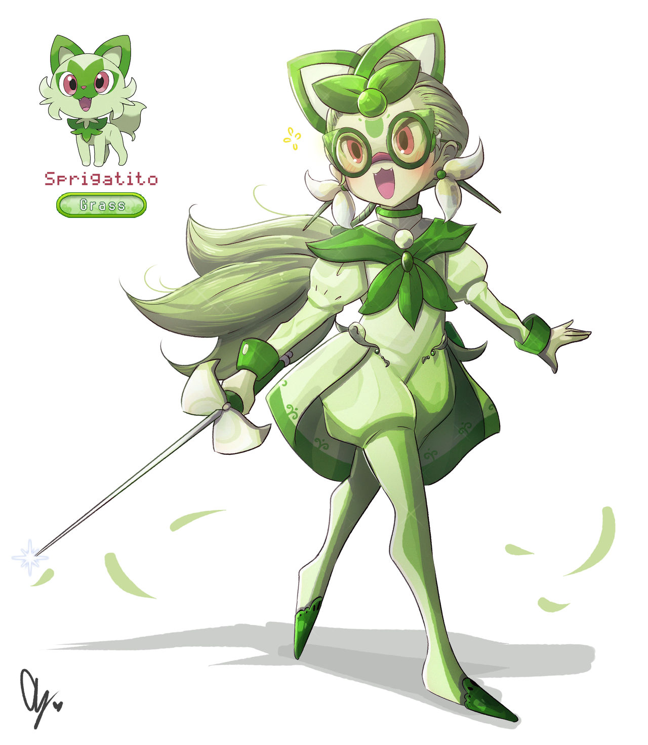 906. Sprigatito by iingo on DeviantArt