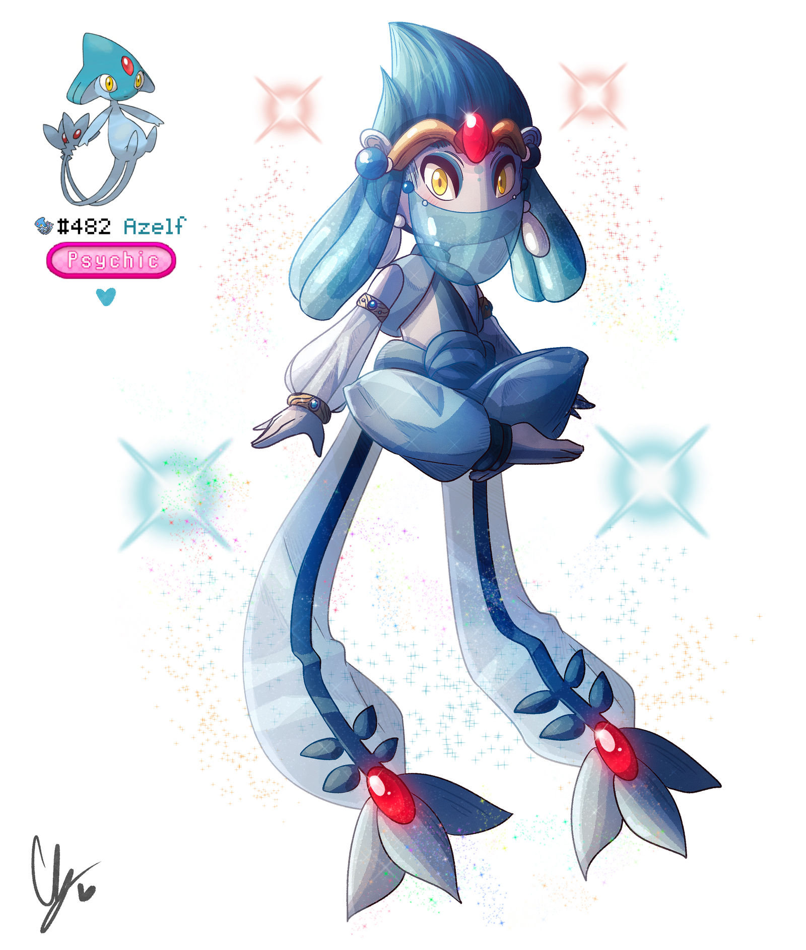 Azelf Humanization by iingo on DeviantArt