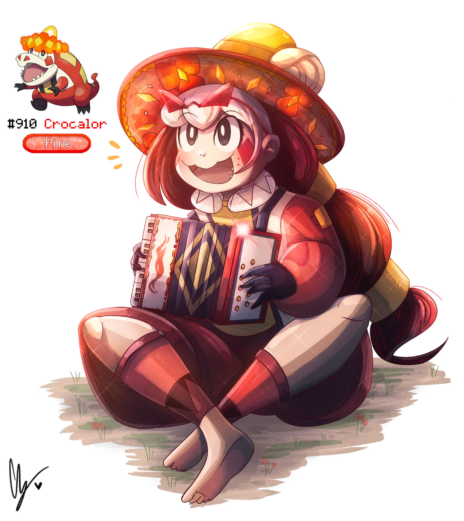 Crocalor Humanization by iingo on DeviantArt