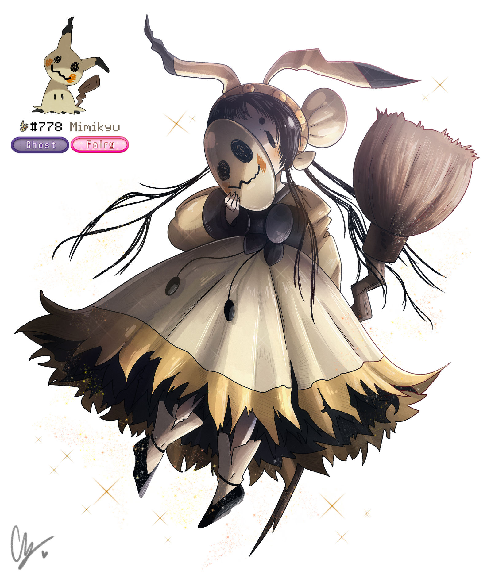 Mimikyu Humanization Revamp by iingo on DeviantArt