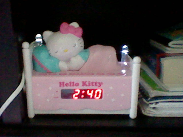 Kitty White Clock