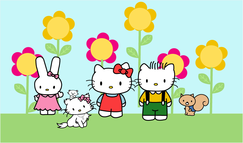 Hello Kitty and her co friends by drawingliker100 on DeviantArt