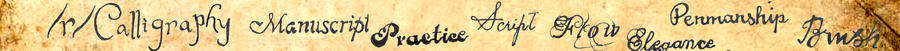 Calligraphy Subreddit Banner